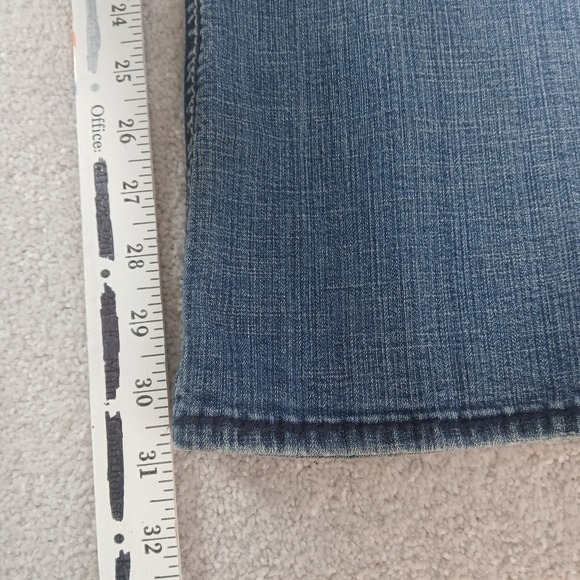 Hydraulic Lola Curvy Almost Bootcut Jeans Women 17/18 Blue Denim Distressed - Picture 5 of 15